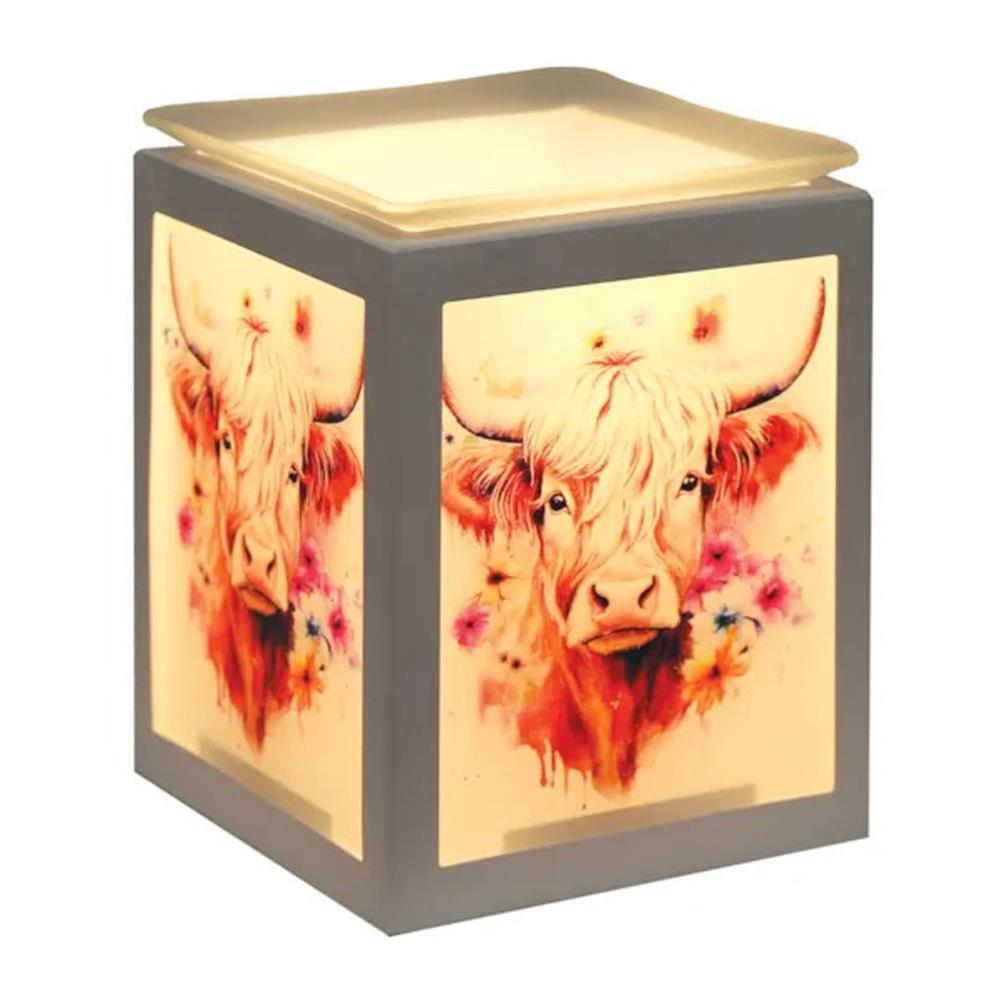 Aroma Highland Cow Square Electric Wax Melt Warmer Extra Image 1
